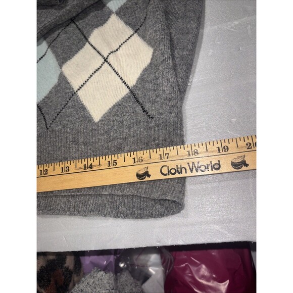 Vintage DD Sloane Women’s M Sweater 96% LambsWool Turtleneck Gray College Ski - Picture 12 of 16